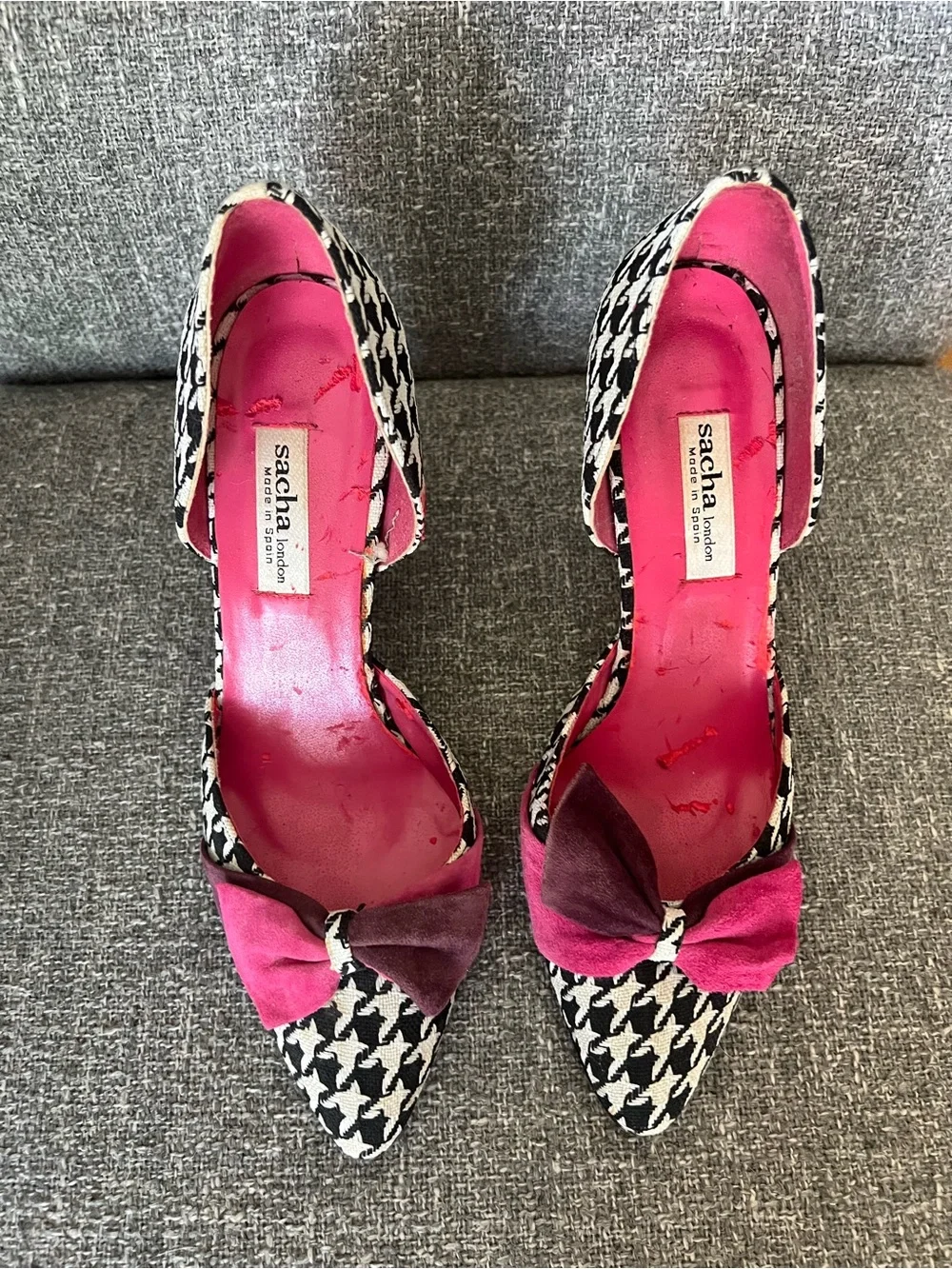 Sacha London Houndstooth Pumps